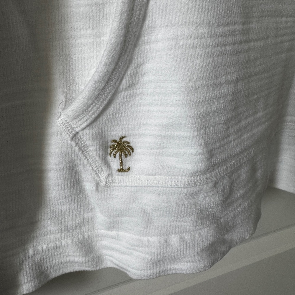 Lilly Pulitzer Skipper Popover White Half-Zip Women's Sweater Size Small - Picture 2 of 3